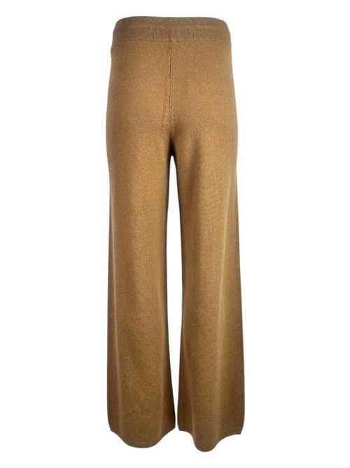 pantalone donna in cachemire caramello Solo casmir | CS152CACAO